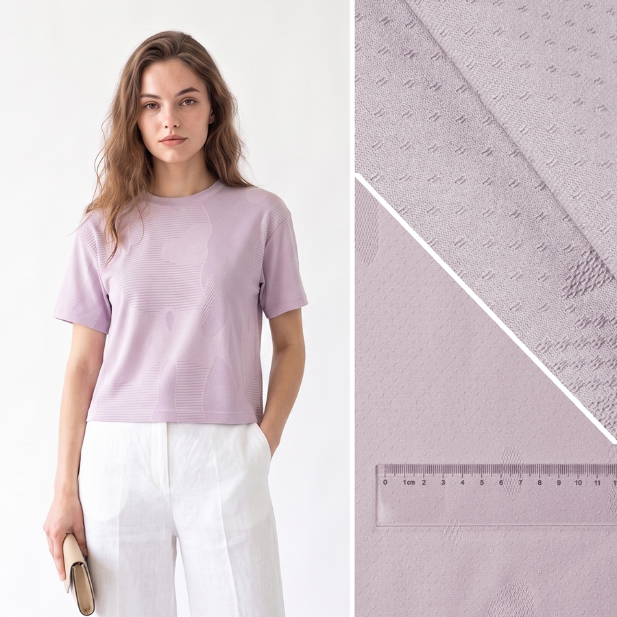 40S Cotton Covered Jacquard Fabric | 40.7% Cotton / 59.3% Polyester | 210GSM | 165cm