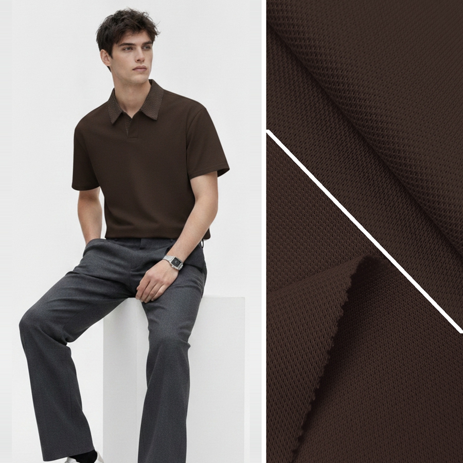 36S Cotton Covered Pique Fabric | 68% Cotton / 32% Polyester | 200GSM | 190cm