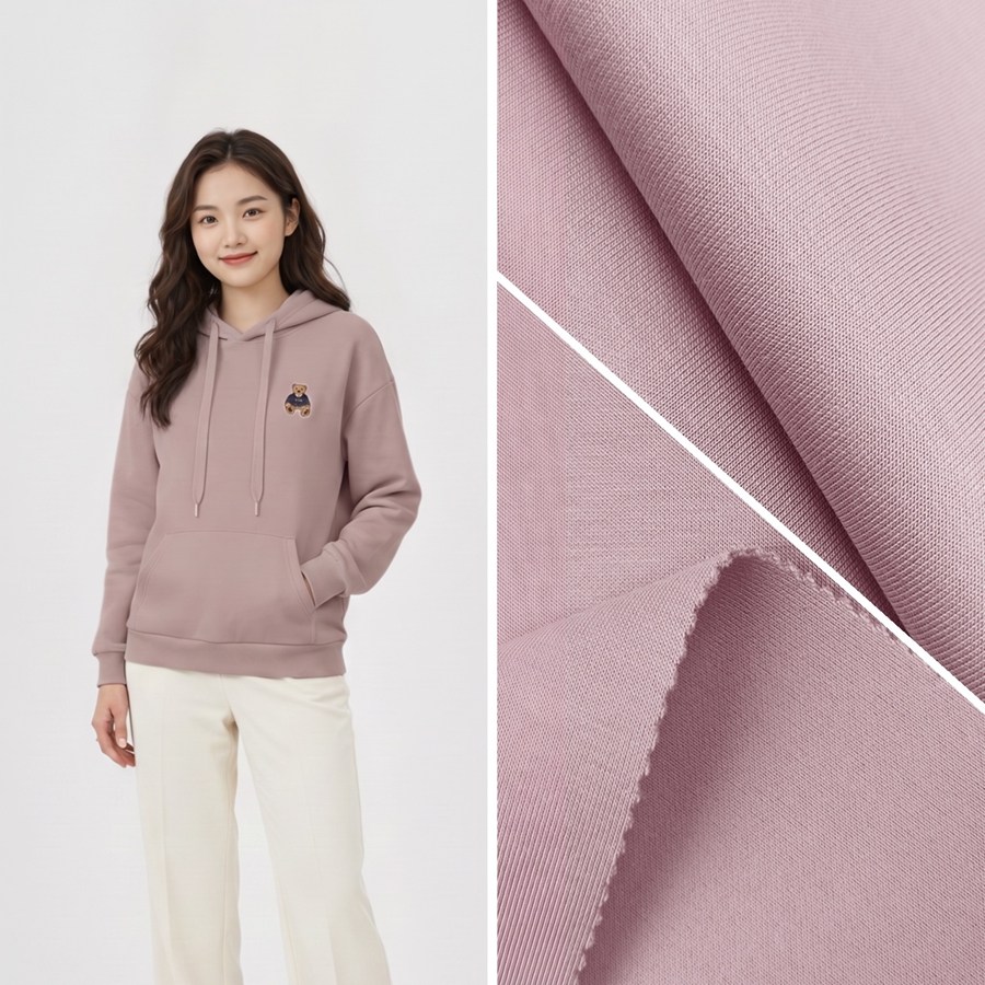 40S Cotton Modal Knit Fabric | 19.4% Cotton / 20.3% Modal / 55.4% Polyester / 4.9% Spandex | 330GSM | 185cm