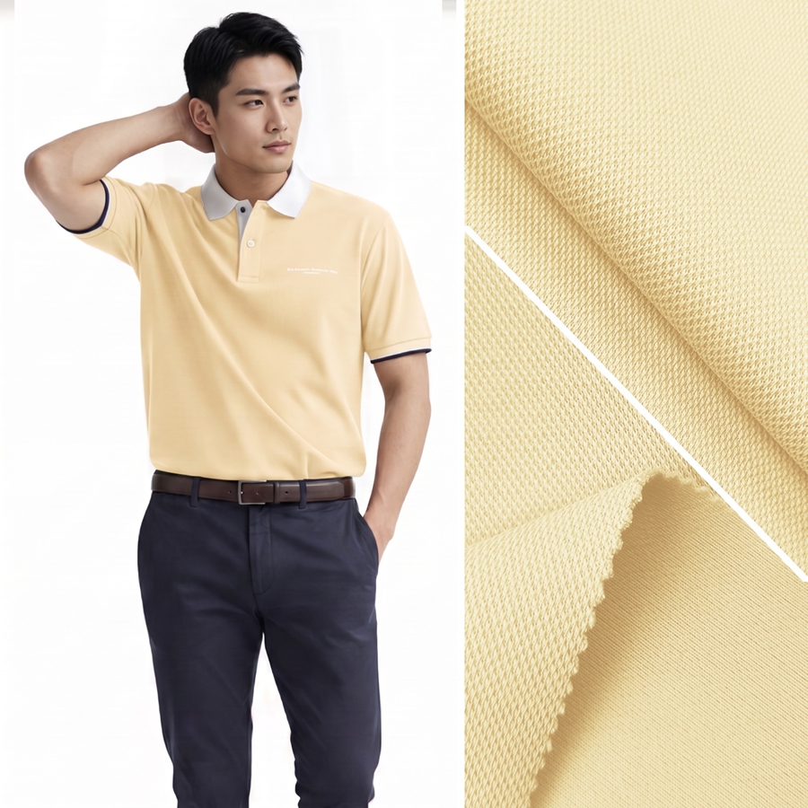 Cotton Knit Fabric | 43% Cotton / 53.3% Polyester / 3.7% Spandex | 320GSM | 185cm