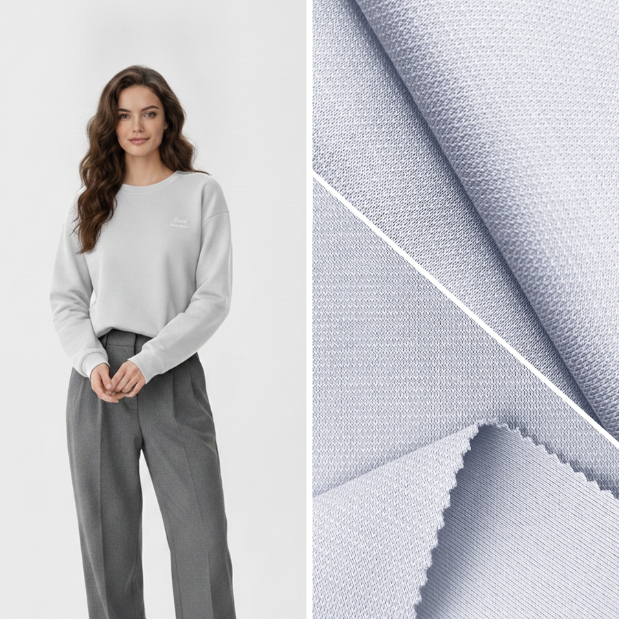 50S Cotton Knit Fabric | 15.4% Cotton / 26.2% Modal / 51.7% Polyester / 6.7% Spandex | 280GSM | 190cm