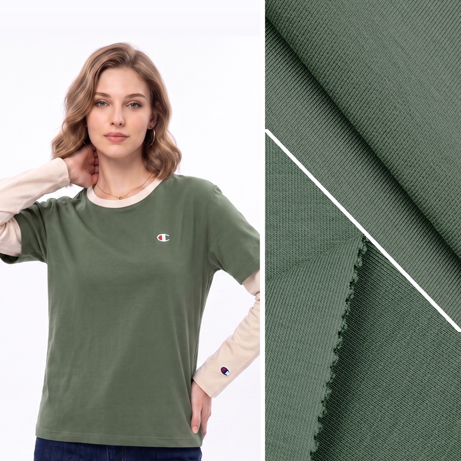 Cotton Air-Layer Fabric | 75.4% Cotton / 17.8% Polyester / 6.8% Spandex | 380GSM | 185cm