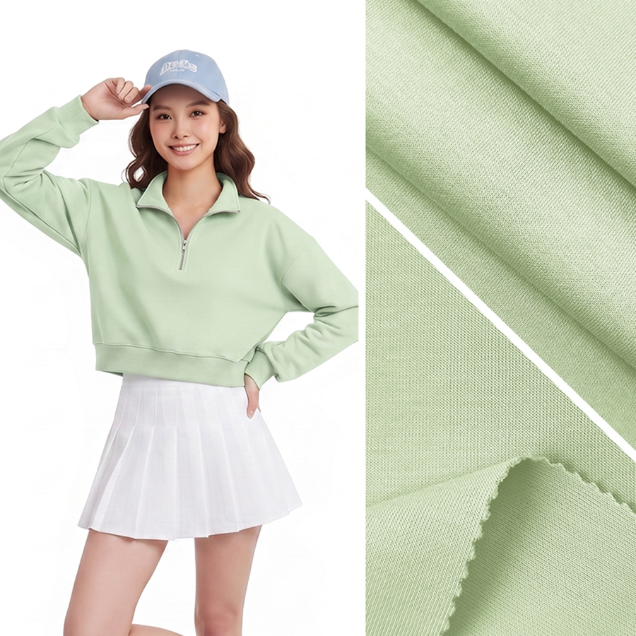 60S Cotton Modal Knit Fabric | 21% Cotton / 20% Modal / 51% Polyester / 8% Spandex | 210GSM | 185cm