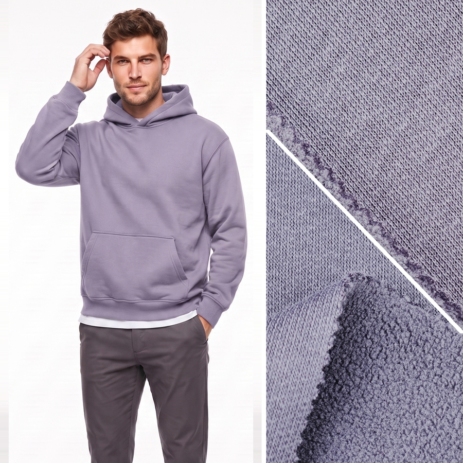 32S Cotton Bonded Fabric | Face: 62.6% Cotton / 37.4% Polyester | Back: 94% Polyester6%Spandex | 410-430GSM | 185cm