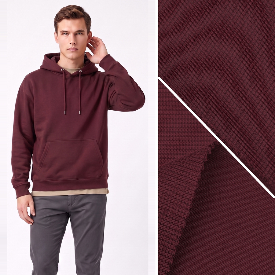 Tencel Bonded Fabric | Face: 10% Lyocell / 20% Modal / 64% Polyester / 6% Spandex | Back: 100% Polyester | 390GSM | 173cm