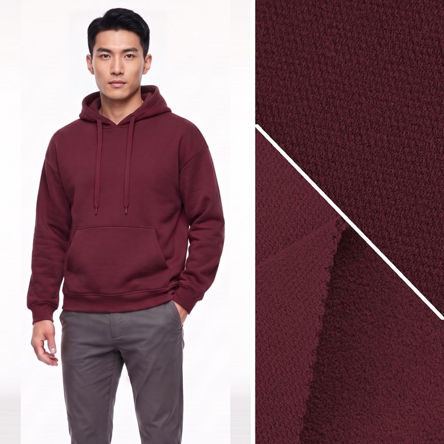 Bonded Fabric | Face: 93% Polyester / 7% Spandex | Back: 91.9% Polyester / 8.1% Spandex | 500-520GSM | 185cm