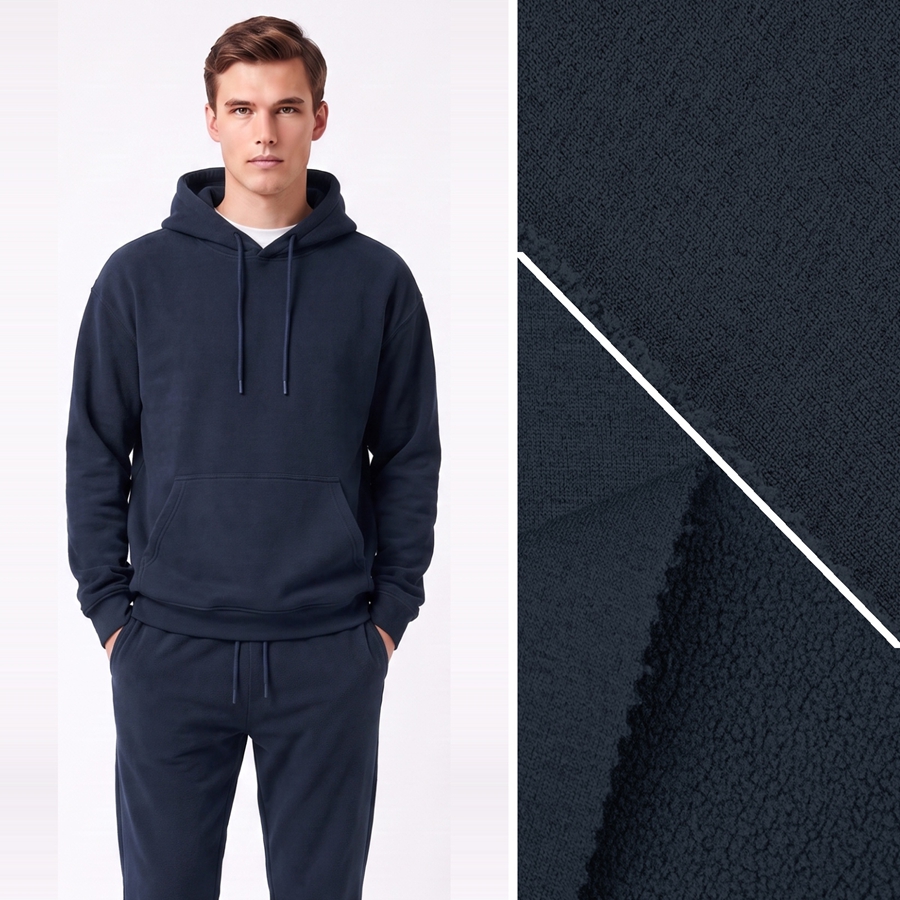 Bonded Fabric | Face: 50% / 50% | Back: 91.9% Polyester / 8.1% Spandex | 390-410GSM | 170cm